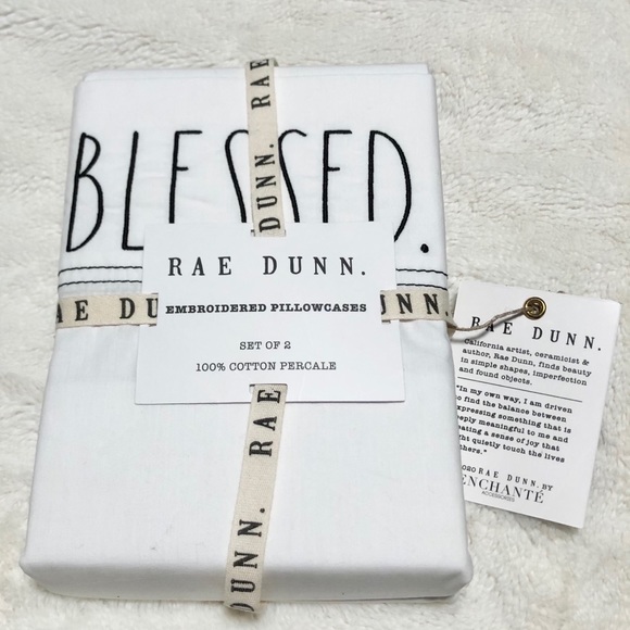 🆕Rae Dunn BLESSED Pillowcase Set - Picture 3 of 4